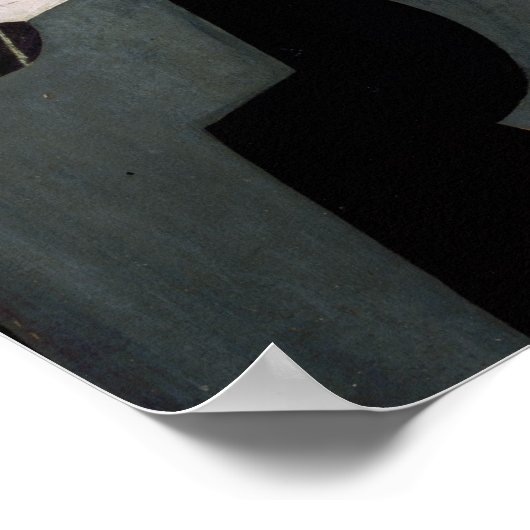 Juan Gris Portrait de Madame Josette Gris Poster (Ecke)