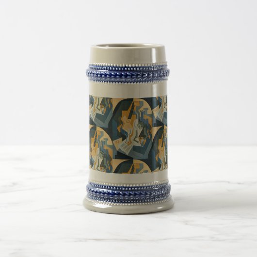 Juan Gris Still Life mit Fruchtspeise und Mandolin Bierglas (Mittel)