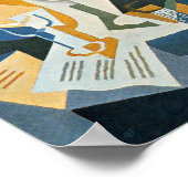 Juan Gris Still Life mit Fruchtspeise und Mandolin Poster (Ecke)