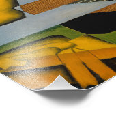 Juan Gris - Stillleben mit Gitarre Fotodruck (Ecke)