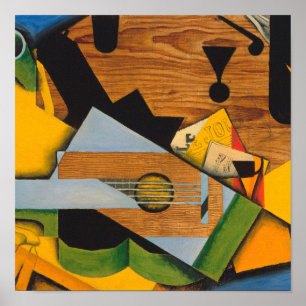 Juan Gris - Stillleben mit Gitarre Poster