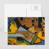 Juan Gris - Stillleben mit Gitarre Postkarte (Vorne/Hinten)
