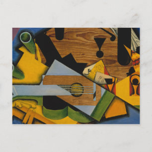 Juan Gris - Stillleben mit Gitarre Postkarte