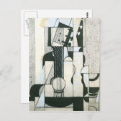 Juan Gris - Stillleben mit Gitarre Postkarte (Vorne/Hinten)