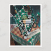 Juan Gris, Stillleben, moderne Kunst Postkarte (Vorderseite)