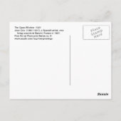 Juan Gris The Open Window Fine Art Postkarte (Rückseite)