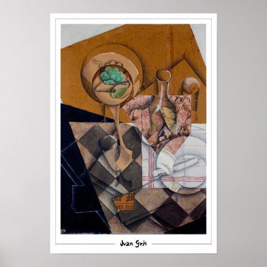 Juan Gris Zedign Art Poster #144 (Vorne)