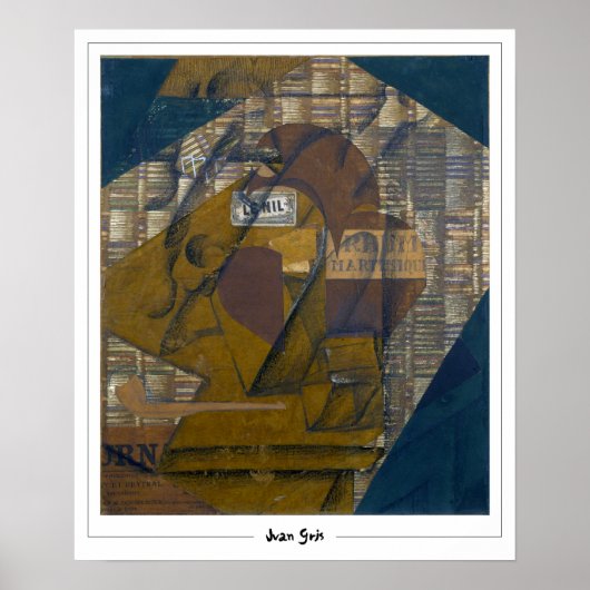 Juan Gris Zedign Art Poster #188 (Vorne)