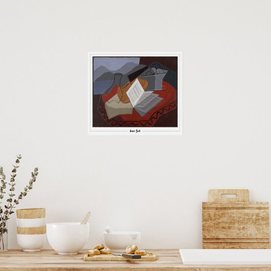 Juan Gris Zedign Art Poster #282 (Küche)