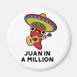 Juan in A Million Funny mexikanischer Chili Puff Magnet