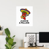 Juan in A Million Funny mexikanischer Chili Puff Poster (Heimbüro)