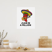 Juan in A Million Funny mexikanischer Chili Puff Poster (Küche)