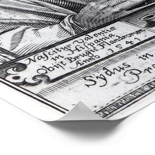 Juan Luis Vives Poster (Ecke)