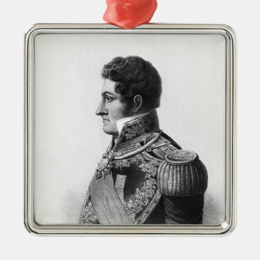 Juan Manuel de Rosas Ornament Aus Metall (Vorne)