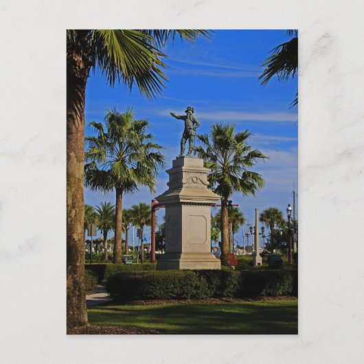 Juan Ponce de Leon - horizontal Postkarte (Vorderseite)