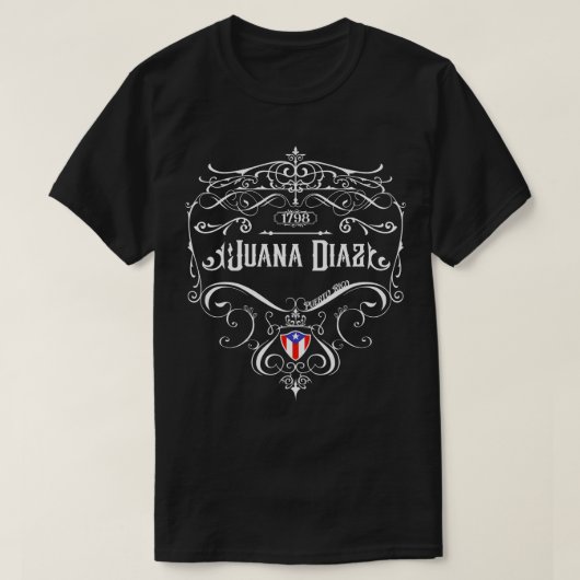 Juana Diaz Vintages Design T-Shirt (Design vorne)