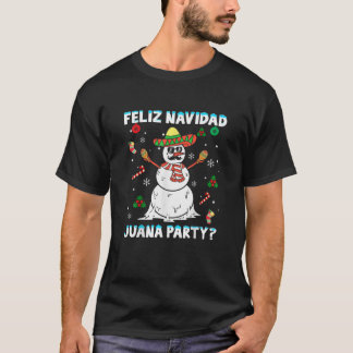 Juana Party Feliz Navidad Weihnachtsfamilie Matchi T-Shirt