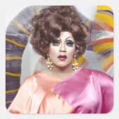 Juanita MORE! Quadratischer Aufkleber (Vorderseite)