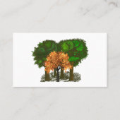 Juan's Landscaping Lawnmäwer Person Tree Visitenkarte (Rückseite)