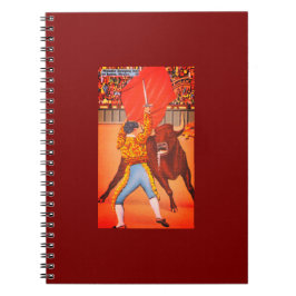 Juarez, MX Matadorias Kap mit Ladung Bull Notizblock