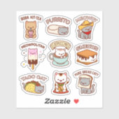 Jubby Cats - Cat Memes Stickers Sheet Aufkleber (Blatt)