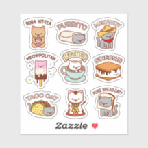 Jubby Cats - Cat Memes Stickers Sheet