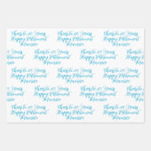 Jubel auf 20 Jahre Royal Blue Happy Retirement Geschenkpapier Set (Vorderseite 2)