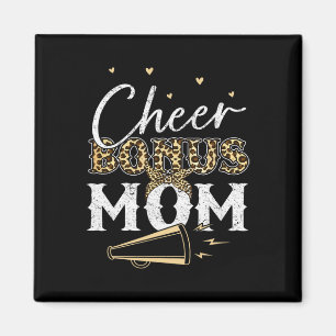 Jubel-Bonus-Mama-Shirt Leopard Cheerleading-Stiefm Magnet
