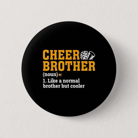 Jubel Bruder Definition Substantiv Cheerleader Ges Button (Vorderseite)