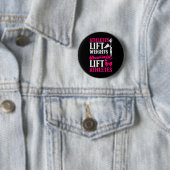 Jubel Cheerleading Athleten heben Gewichte Cheerle Button (Beispiel)
