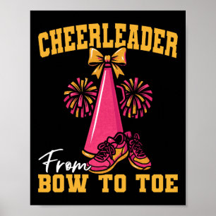 Jubel Cheerleading Cheerleader Von Kopf Bis Fuß _2 Poster