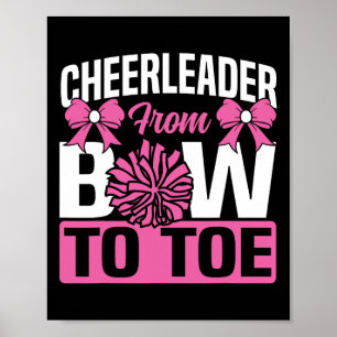Jubel Cheerleading Cheerleader Von Kopf Bis Fuß Poster