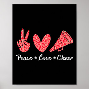 Jubel Cheerleading Frieden Liebe Jubel  Poster