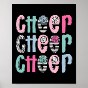 Jubel Cheerleading für Cheerleader Mädchen Teen Sq Poster