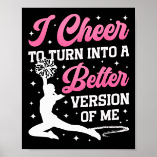 Jubel Cheerleading Ich jubele, um eine bessere V z Poster