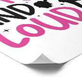 Jubel Cheerleading Klein Und Laut Poster (Ecke)