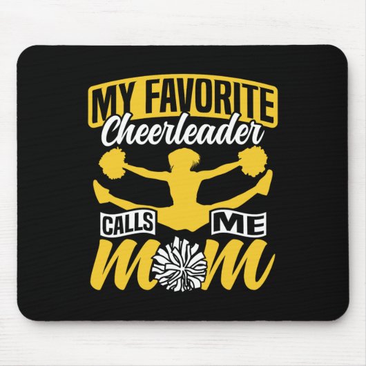 Jubel Cheerleading Mama Mutter Mein Lieblings Chee Mousepad (Vorne)