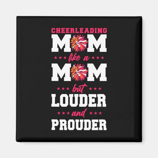 Jubel Cheerleading-Mutter Mutter Cheerleading-Mama Magnet (Vorne)