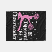 Jubel Cheerleading Sei anders Sei ein Cheerleader Fleecedecke (Vorderseite (Horizontal))