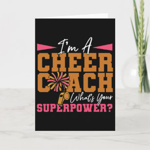 Jubel Cheerleading-Trainer Ich bin ein Cheer-Train Karte