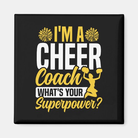 Jubel Cheerleading-Trainer Ich bin ein Cheer-Train Magnet (Vorne)