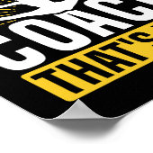 Jubel Cheerleading-Trainer, weil ich der Coach Tha Poster (Ecke)