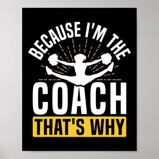Jubel Cheerleading-Trainer, weil ich der Coach Tha Poster (Vorne)