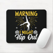 Jubel Cheerleading-Warnung Ich könnte ausflippen Mousepad (Mit Mouse)