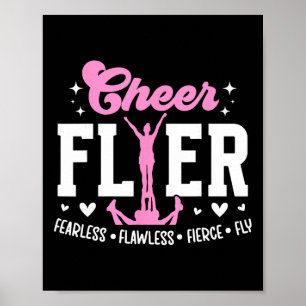 Jubel Flyer Furchtlos Flawless Heftige Cheerleadin Poster