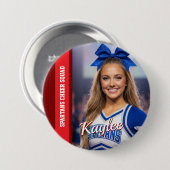 Jubel-Foto-Button Cheerleader-Team-Geist-Button Button (Vorne & Hinten)