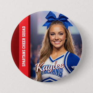 Jubel-Foto-Button Cheerleader-Team-Geist-Button Button