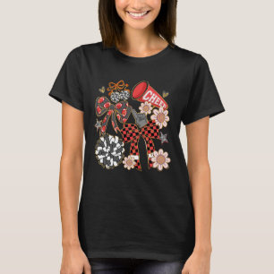 Jubel-Fußball-Kokette-Schleife-Spiel-Tag-Jubel-Füh T-Shirt