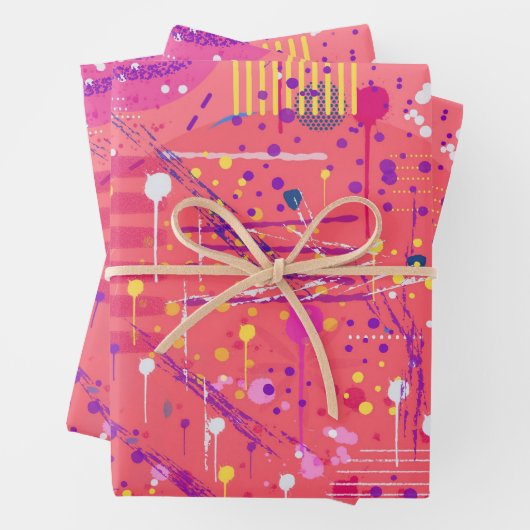 Jubel: Maximalistische Kunst Geschenkpapier Set (Beispiel)