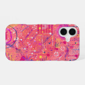 Jubel: Maximalistische Kunst iPhone 16 Hülle (Rückseite (Horizontal))